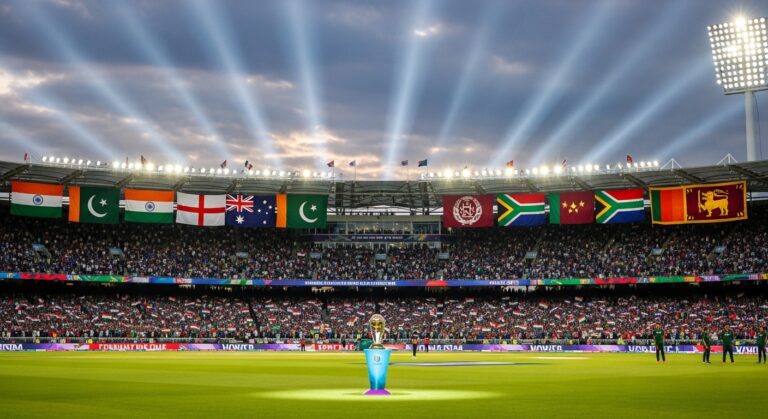 Cricket World Cup history trophy image