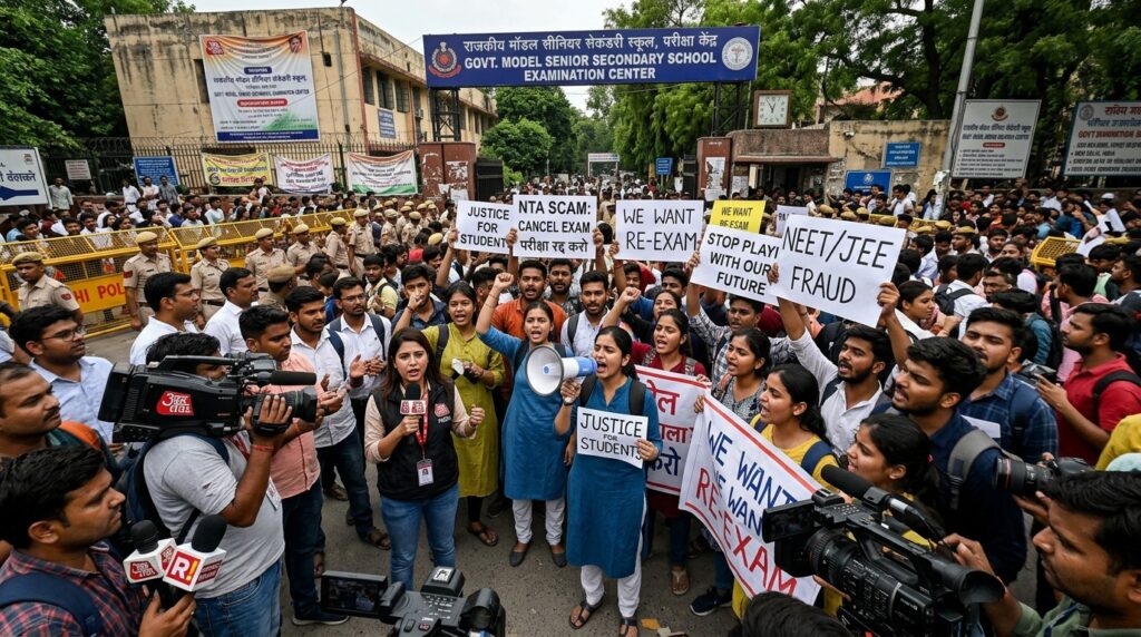 NEET Paper Leak 2026 students protest