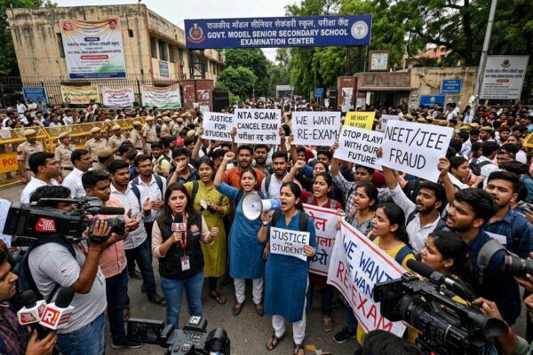 NEET Paper Leak 2026 students protest