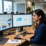 Data Analyst Kaise Bane modern office workspace